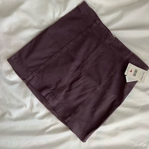 NEW Free People Modern Stretch Denim Mini skirt Mulberry Purple 6 NWT $50